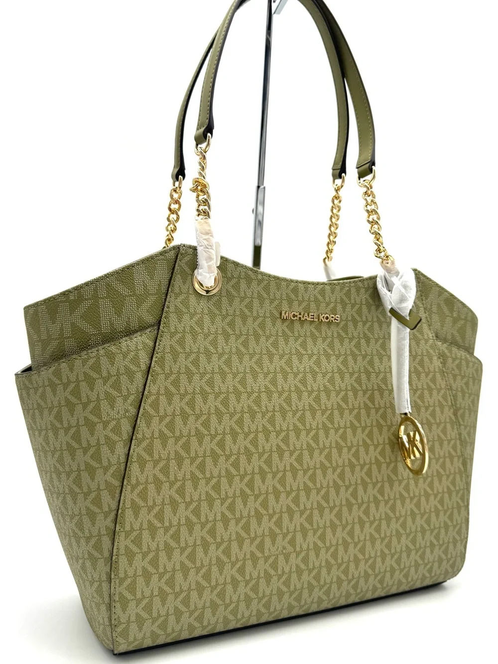 Michael Kors Jet Set Large Signature Logo Shoulder Bag - Oregano
